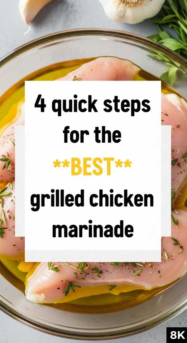4 Quick Steps For The Best Grilled Chicken Marinade 69e9b6db25515