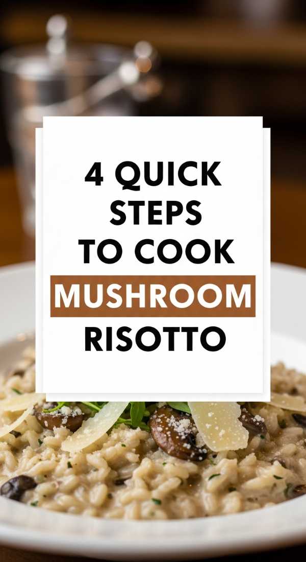 4 Quick Steps To Cook Mushroom Risotto 69eb7fdb0322e