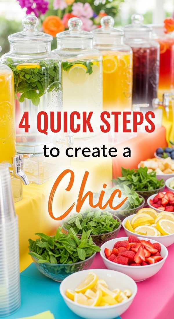 4 Quick Steps To Create A Mocktail Bar 69ecac770cbec