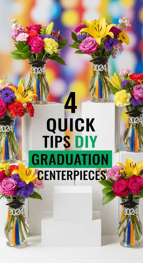 4 Quick Tips For Diy Graduation Party Centerpieces 69eb961131e4d