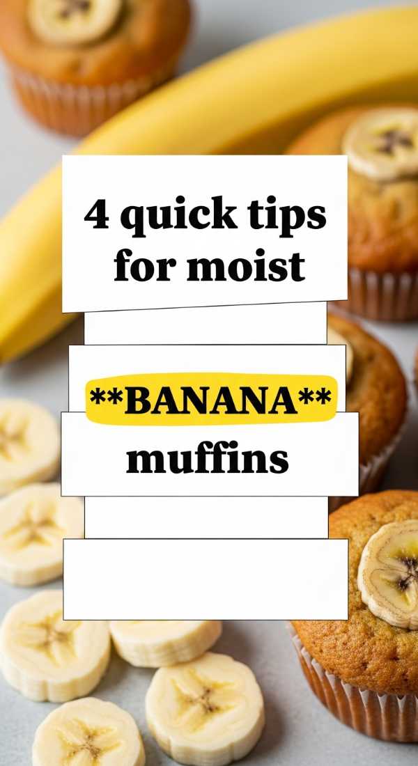 4 Quick Tips For Moist Banana Muffins 69e46e4750471