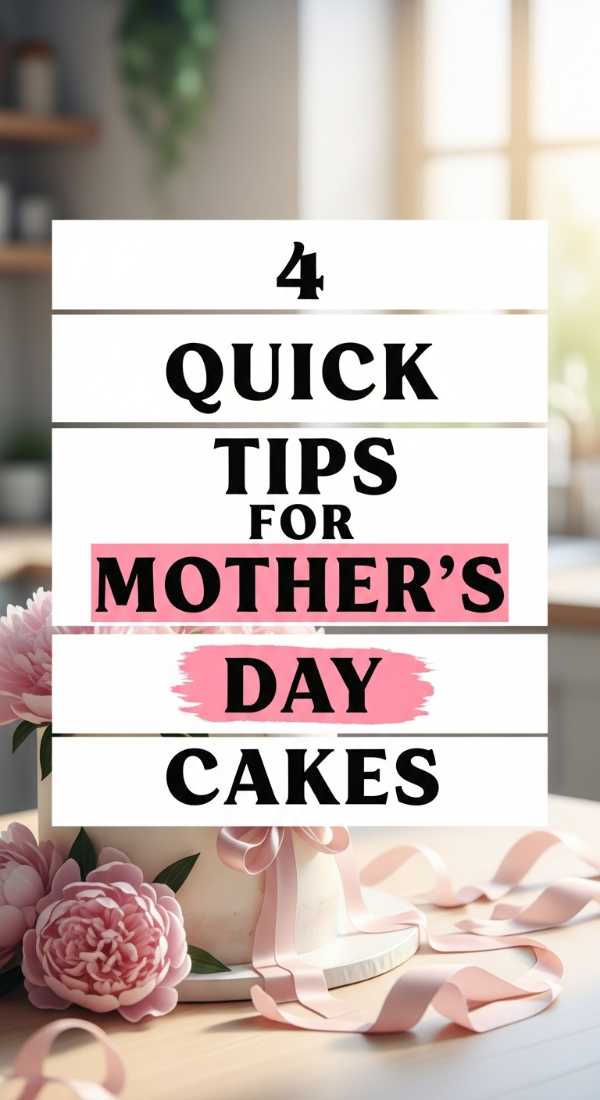 4 Quick Tips For Mothers Day Cakes 69ef467b2e3b1
