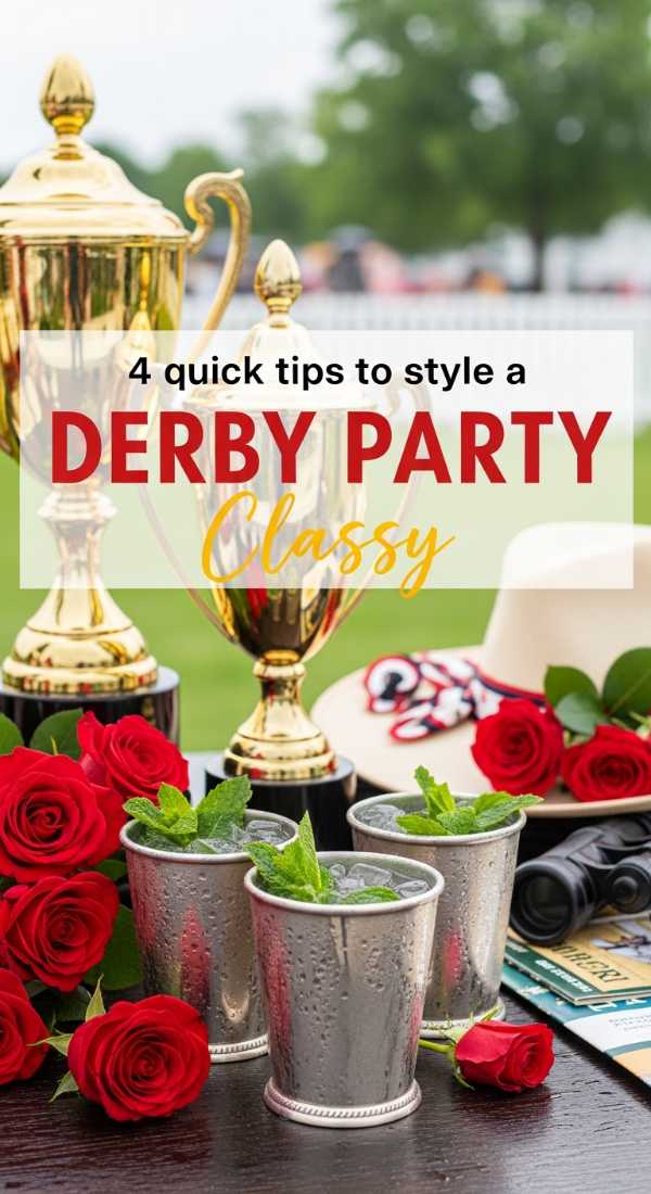 4 Quick Tips To Style A Classy Derby Party 69ee4b51e0c38