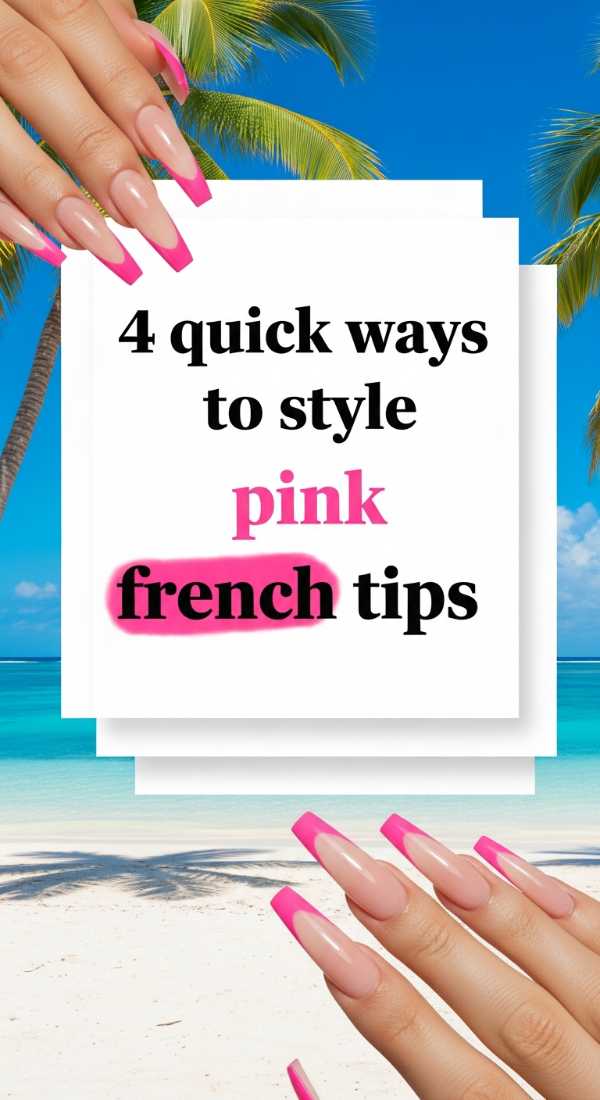 4 Quick Ways To Style Pink French Tips 69e4c2fcaa40d