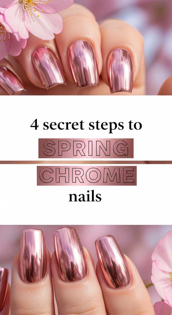4 Secret Steps To Spring Chrome Nails 69e3c1de16d29