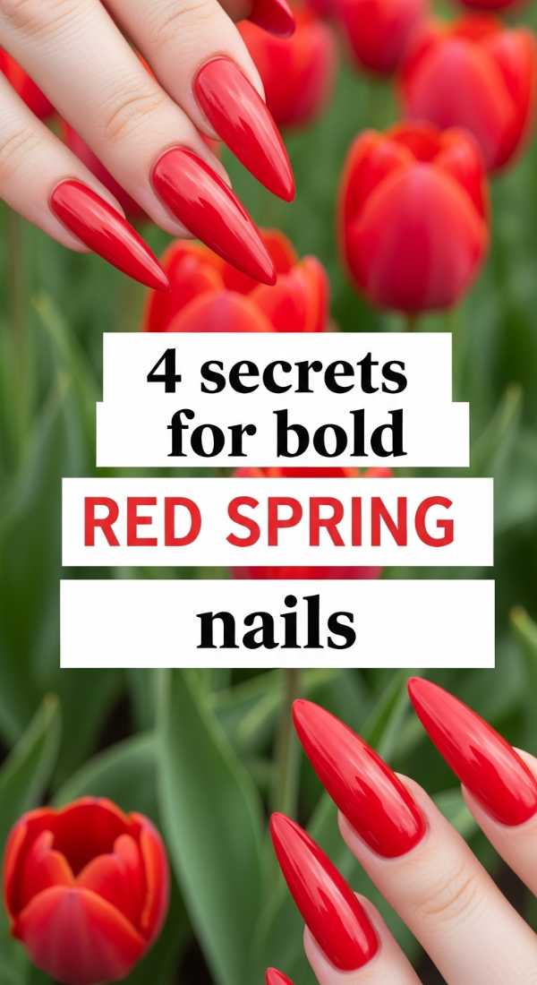 4 Secrets For Bold Red Spring Nails 69ed0bad611c5