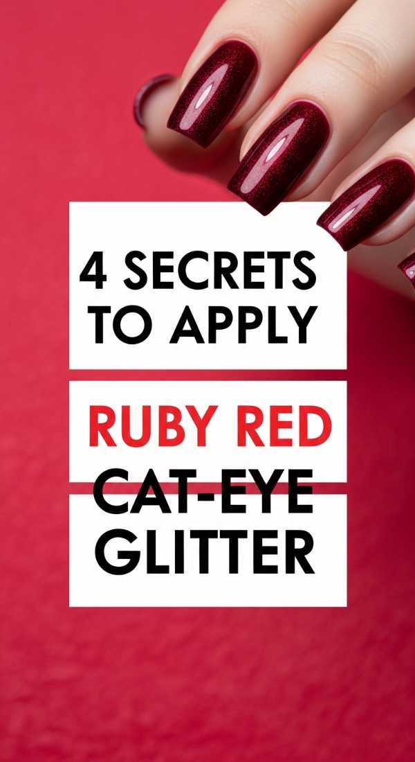 4 Secrets To Apply Ruby Red Cat Eye Glitter 69e7599627735