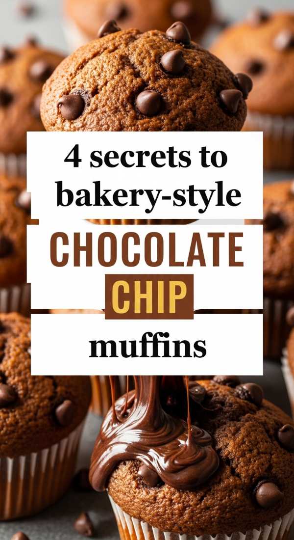 4 Secrets To Bakery Style Chocolate Chip Muffins 69f05ab60d6af