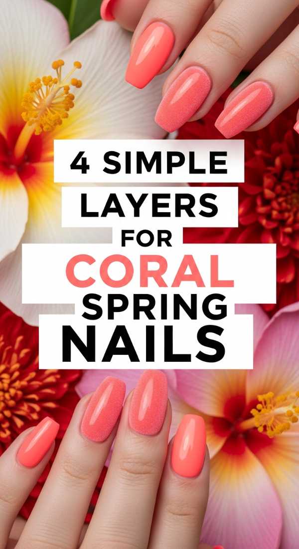 4 Simple Layers For Coral Spring Nails 69e4c2f1806e4