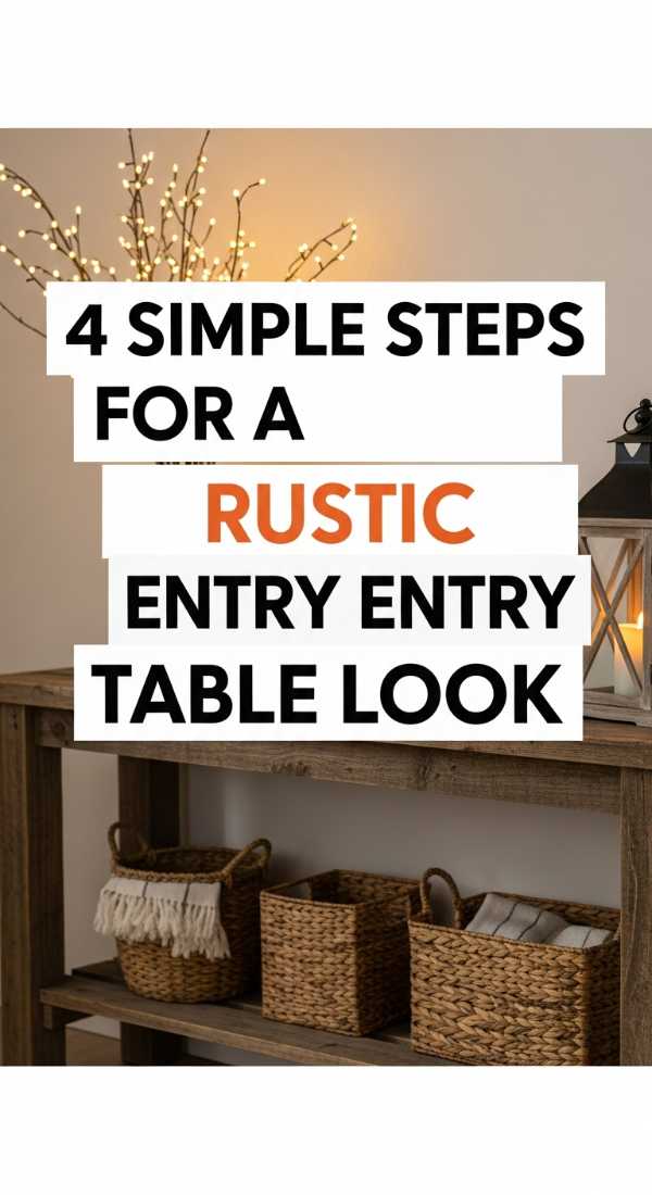 4 Simple Steps For A Rustic Entry Table Look 69f0ed9043bb8