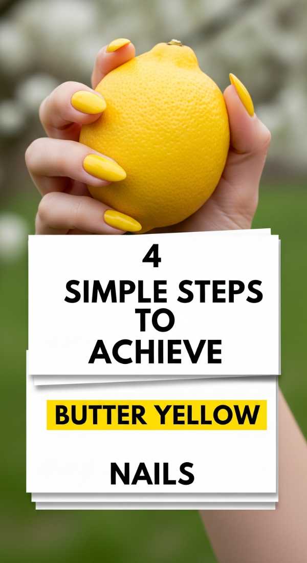 4 Simple Steps To Achieve Butter Yellow Nails 69ea6896a06cc