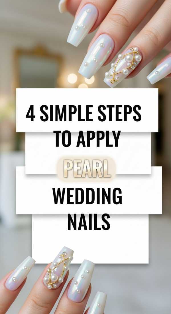 4 Simple Steps To Apply Pearl Wedding Nails 69ef98d9d2a40
