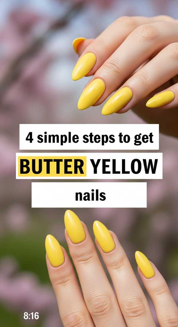 4 Simple Steps To Get Butter Yellow Nails 69e7599a9c91d