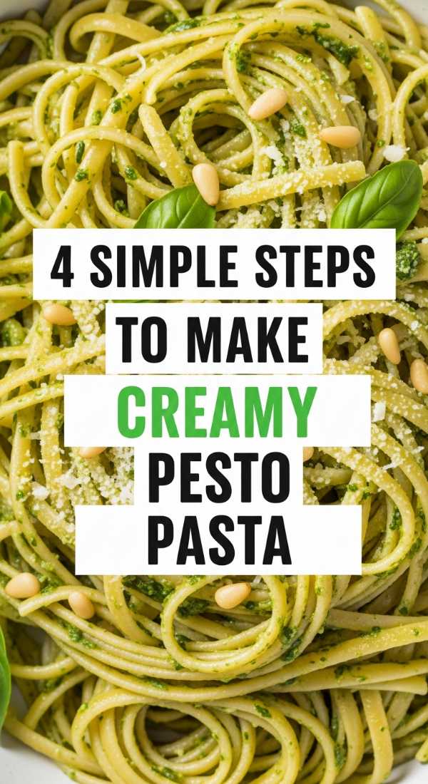 4 Simple Steps To Make Creamy Pesto Pasta 69e20d2f29817
