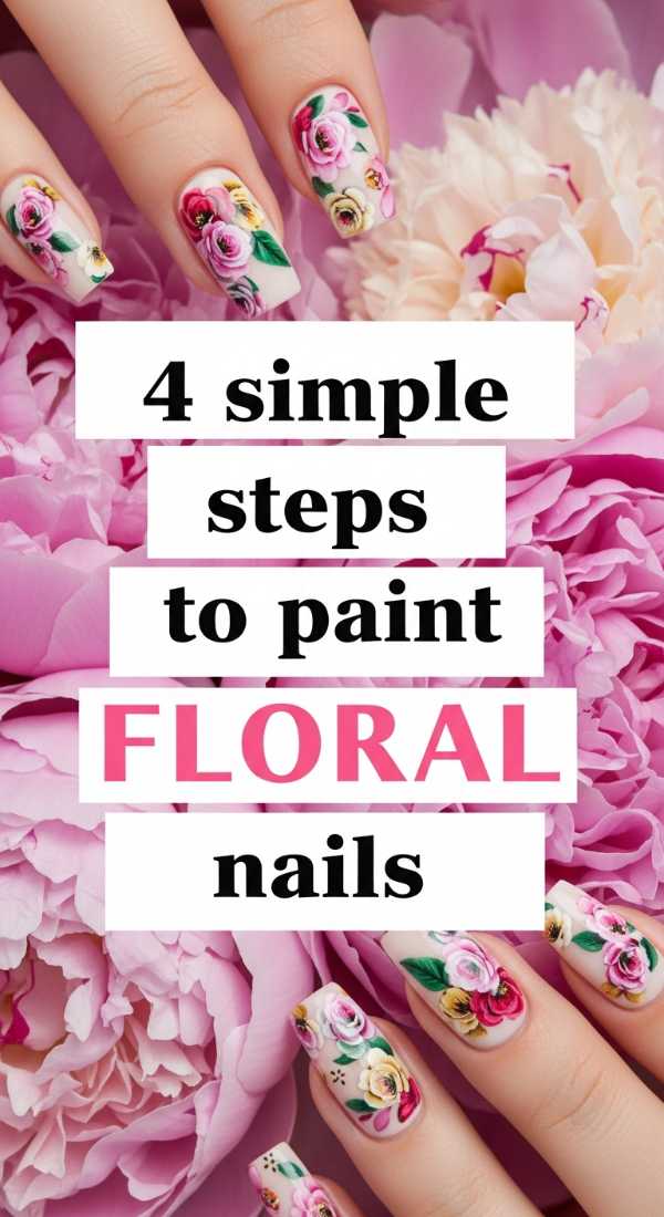 4 Simple Steps To Paint Floral Nails 69e78025e75eb