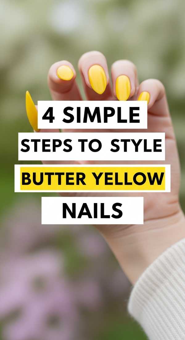 4 Simple Steps To Style Butter Yellow Nails 69ea68a96b95f