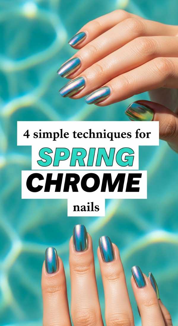 4 Simple Techniques For Spring Chrome Nails 69e6605e9994a