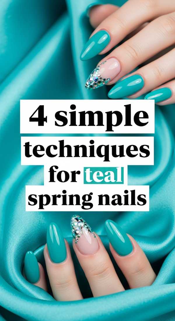 4 Simple Techniques For Teal Spring Nails 69ea698ac3c2f