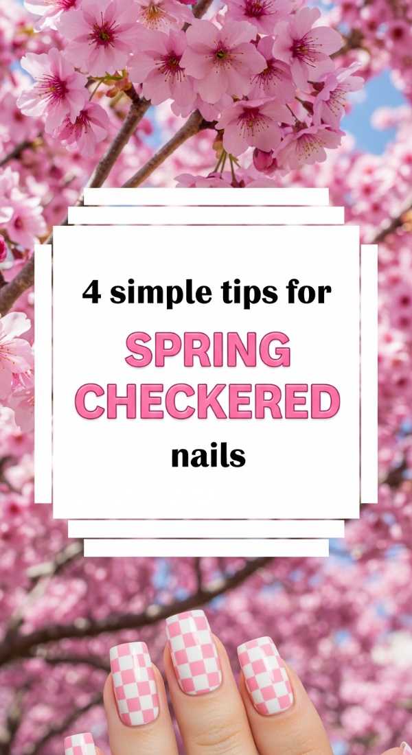 4 Simple Tips For Spring Checkered Nails 69ea68a43fcf5
