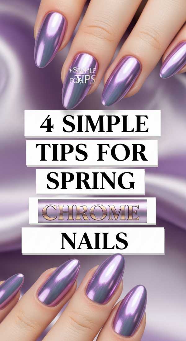 4 Simple Tips For Spring Chrome Nails 69efaf8aa67fc