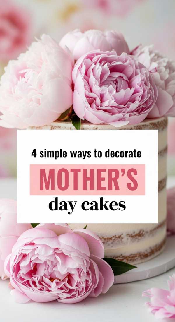 4 Simple Ways To Decorate Mothers Day Cakes 69ef4b757b163