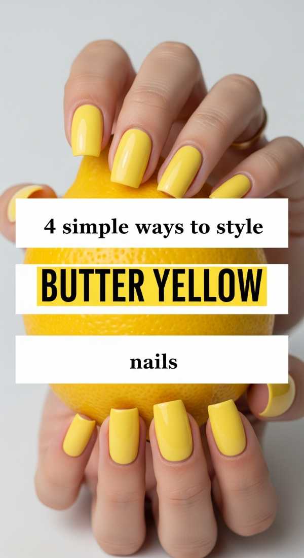 4 Simple Ways To Style Butter Yellow Nails 69ed0bbd9a979