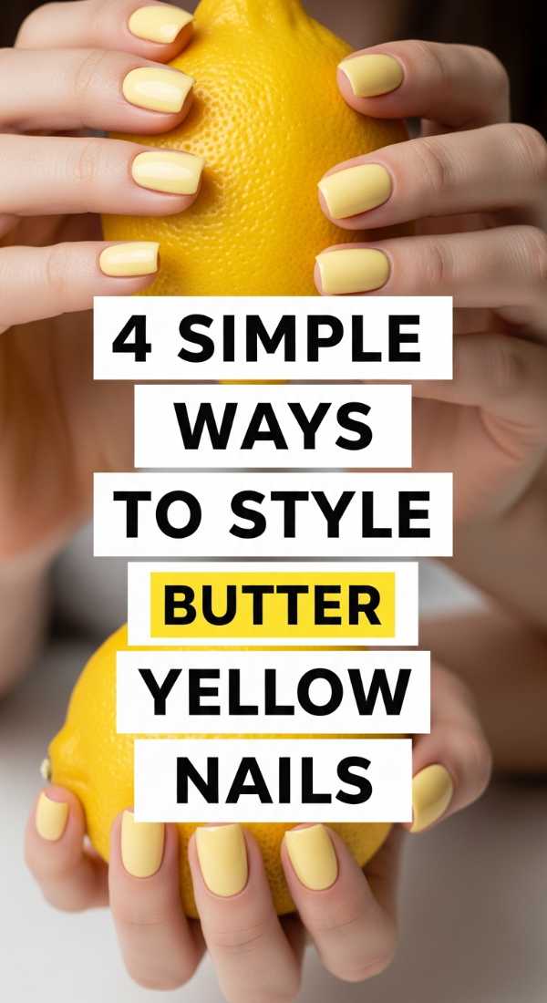 4 Simple Ways To Style Butter Yellow Nails 69efaf7bb9704