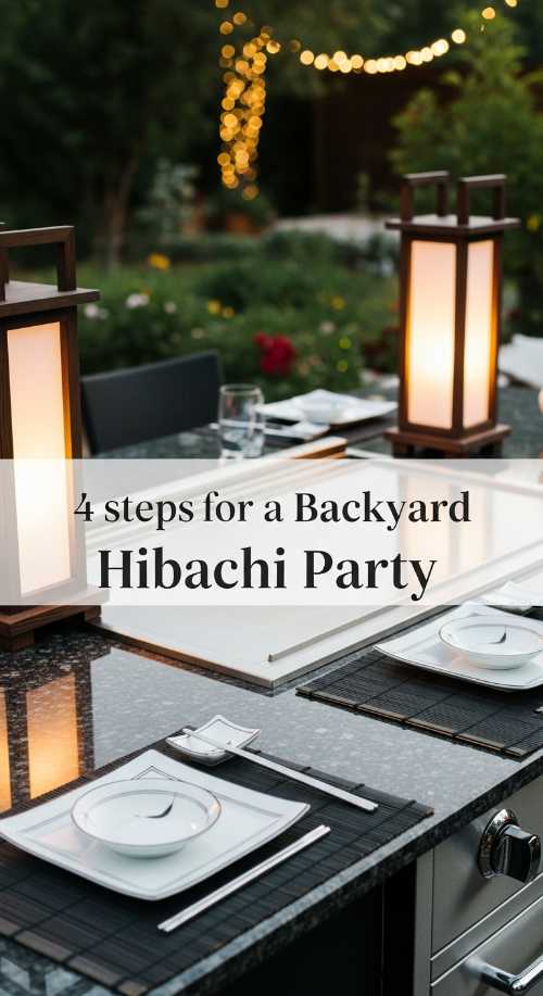 4 Steps for a Backyard Hibachi Party