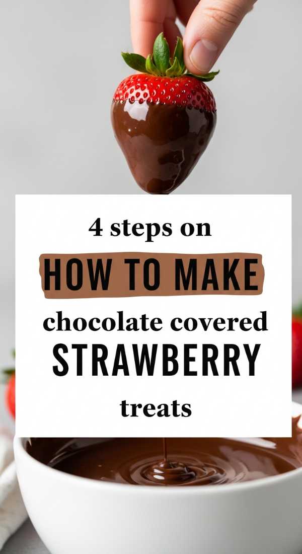 4 Steps On How To Make Chocolate Covered Strawberry Treats 69f05ac806cf5