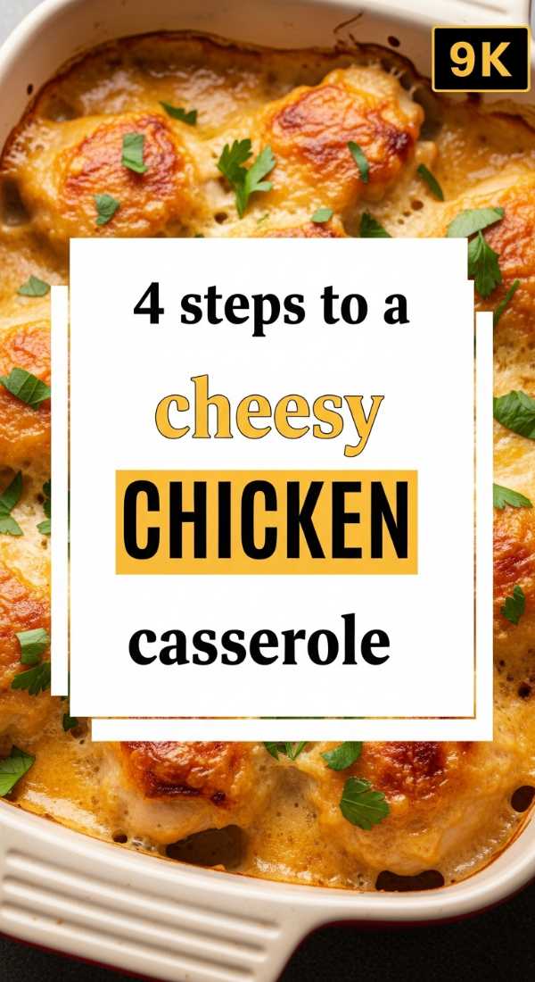 4 Steps To A Cheesy Chicken Casserole 69edf402d7edf