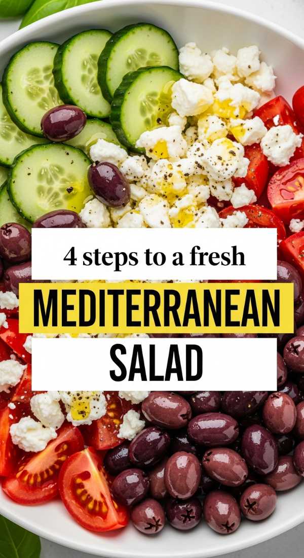 4 Steps To A Fresh Mediterranean Salad 69e4702df0d04