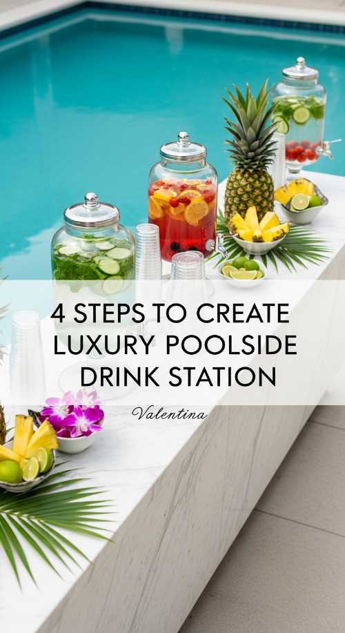 4 Steps to a Luxury Poolside Drink Station