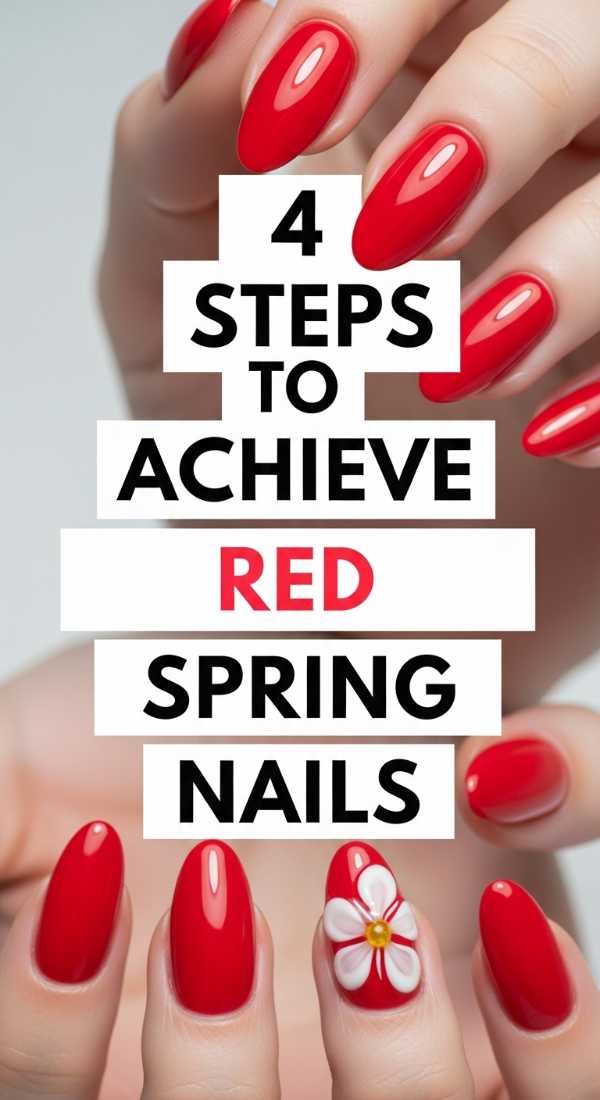 4 Steps To Achieve Red Spring Nails 69ea68aa22ad2