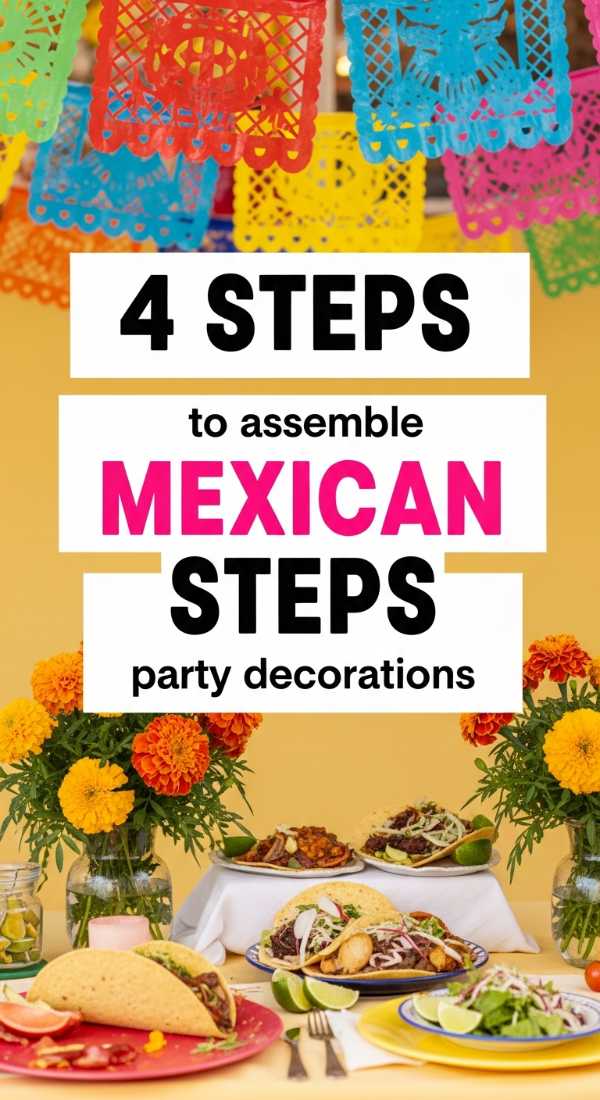 4 Steps To Assemble Mexican Party Decorations 69ee54e158d61
