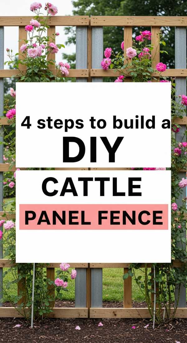 4 Steps To Build A Diy Cattle Panel Fence 69ee5bc8c0628