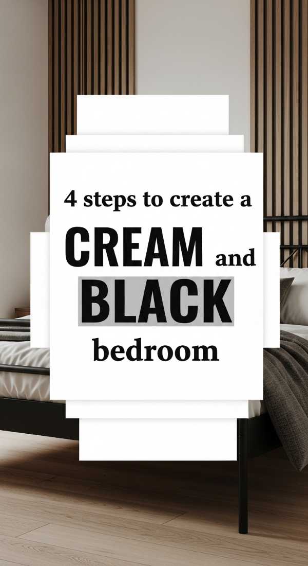 4 Steps To Create A Cream And Black Bedroom 69ee5bc3c4804