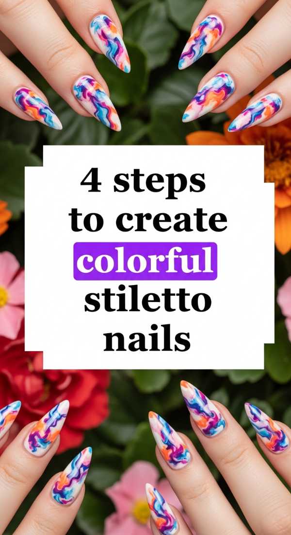 4 Steps To Create Colorful Stiletto Nails 69e4c2fddb622