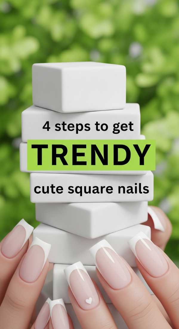 4 Steps To Get Trendy Cute Square Nails 69e3c1c7bbd2d