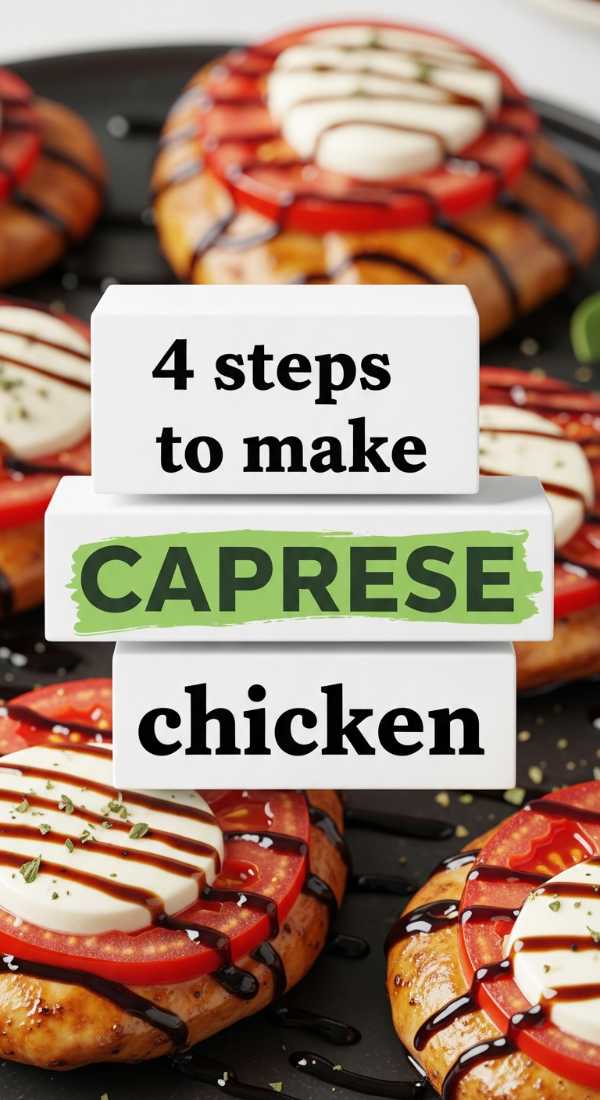 4 Steps To Make Caprese Chicken 69e85589ac8ac