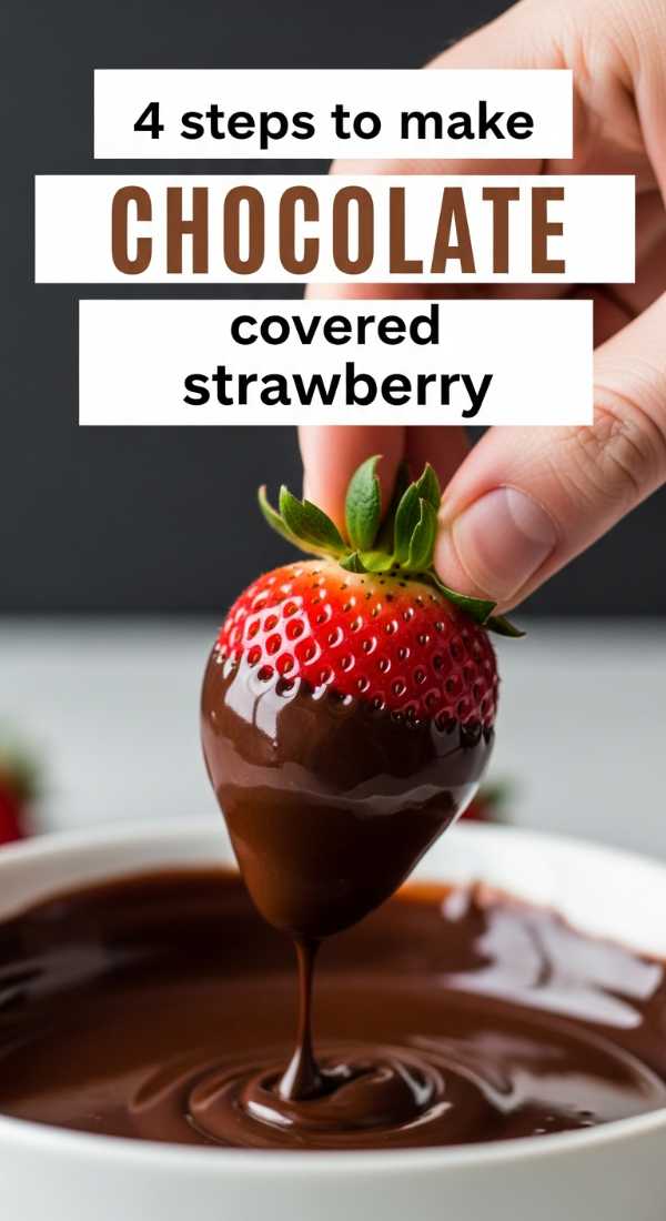 4 Steps To Make Chocolate Covered Strawberry 69edfa97c70a7