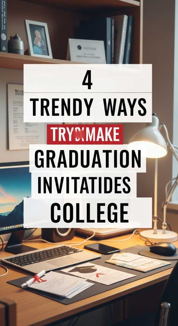 4 Trendy Ways To Make Graduation Invitation Ideas College 69e90264eedf3