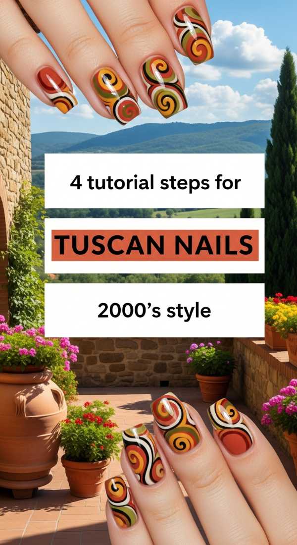 4 Tutorial Steps For Tuscan Nails 2000s Style 69e528765cf1e