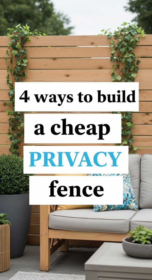 4 Ways To Build A Cheap Privacy Fence 69f0ed8894bd1