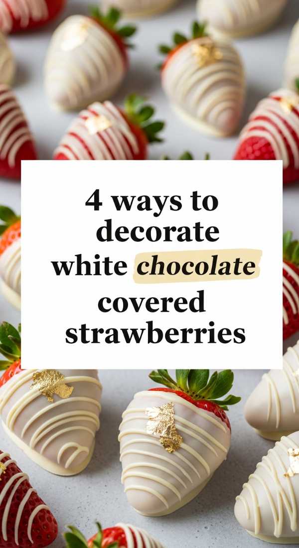 4 Ways To Decorate White Chocolate Covered Strawberries 69f05abfae08b