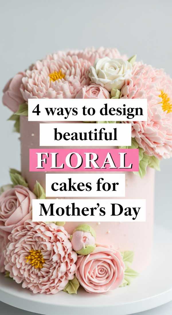 4 Ways To Design Beautiful Floral Cakes For Mothers Day 69ef467708a34