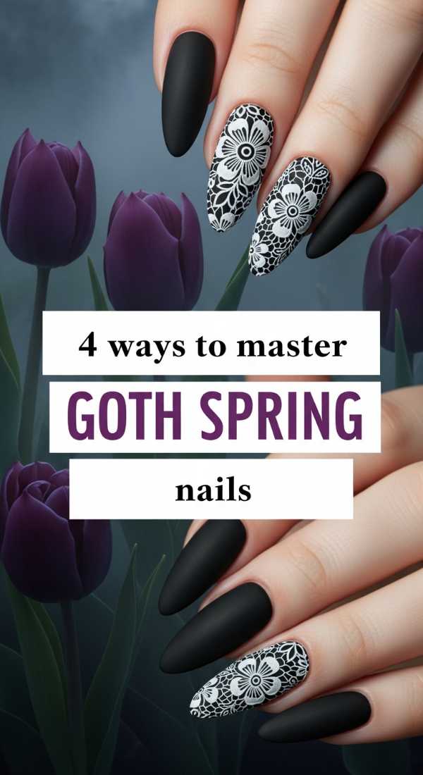 4 Ways To Master Goth Spring Nails 69ea69902e45a