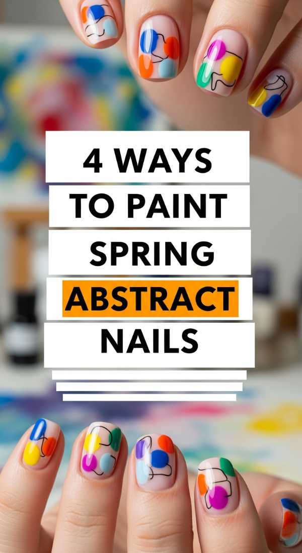 4 Ways To Paint Spring Abstract Nails 69e3c1da84075
