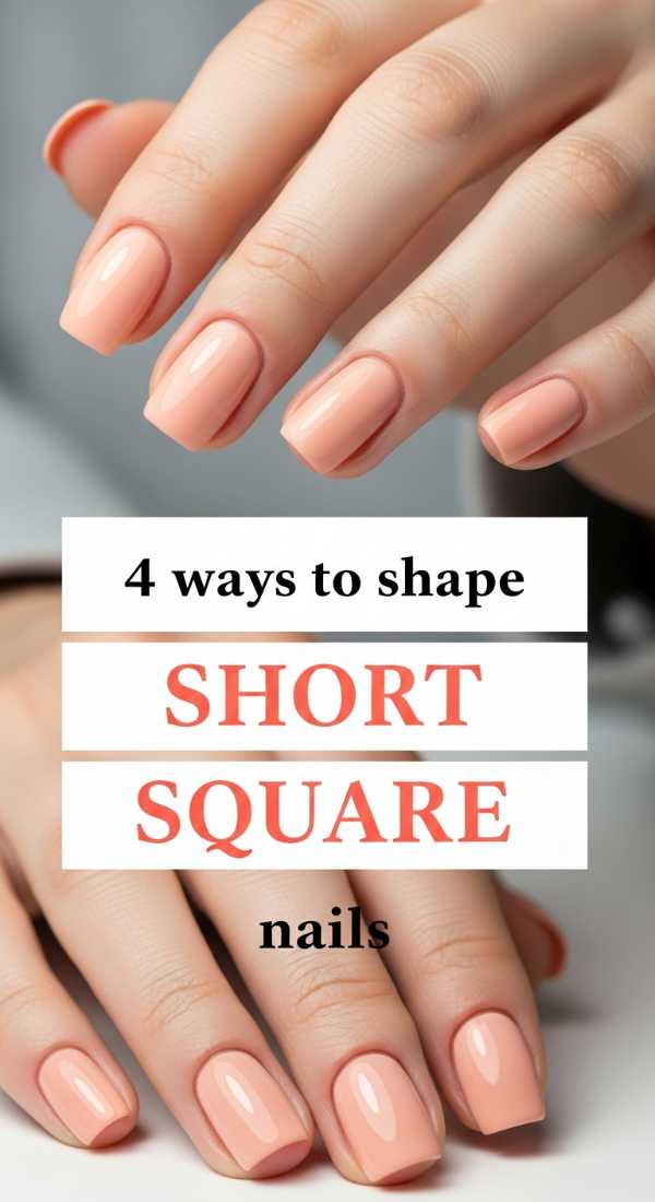 4 Ways To Shape Short Square Nails 69efb16e8e91b