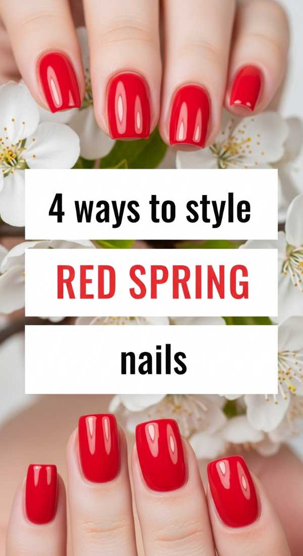 4 Ways To Style Red Spring Nails 69e66050be30b