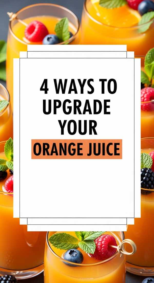 4 Ways To Upgrade Your Orange Juice 69edf4128a122
